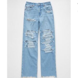 AE Dreamy Drape Light Blue Women's Jeans